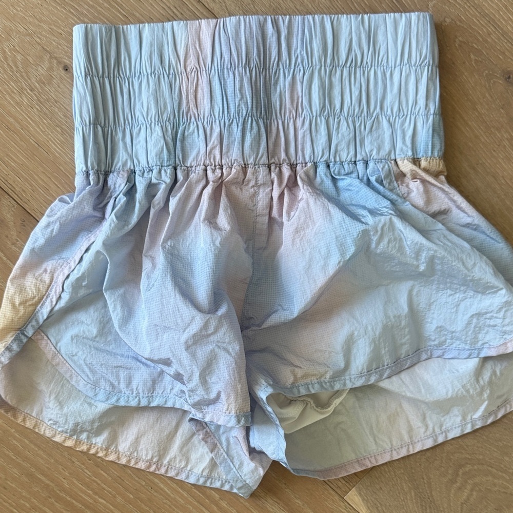 Blue High Waist Elastic Shorts The Way Home! - Picture 5 of 7